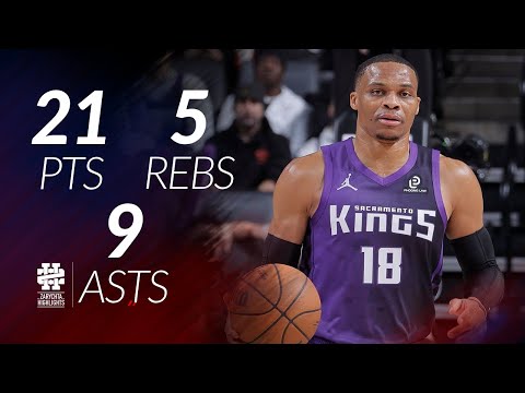 Russell Westbrook 21 pts 5 rebs 9 asts vs Mavericks 25/26 season