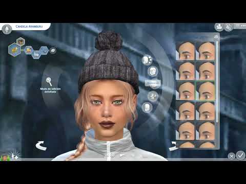 the sims 4 high detail download dyed-hair female Candela Aramburu by Bonita100 Cas Video Preview