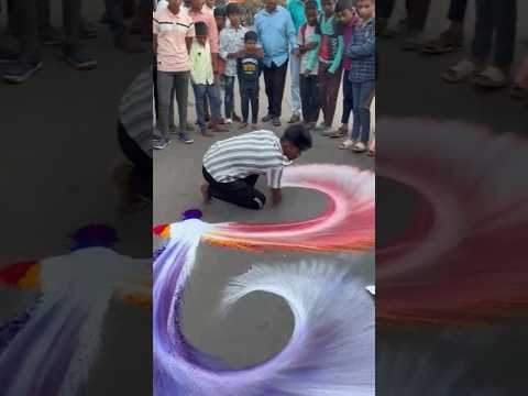 Pratik Ki Viral Rangoli | Pratik artist | #short #viralshorts #artist #india #karnataka #art