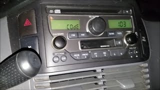 How to Get Honda Radio Serial Number, Unlock the Radio and How to Enter the Code