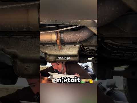 La pire catastrophe en essayant de faire la vidange d'un énorme bus 🚌 #shortvideo
