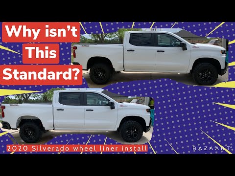 2020 Silverado rear wheel well liner install