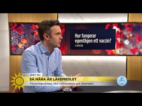 Coronaexpert - Så nära är läkemedlet  - Nyhetsmorgon (TV4)