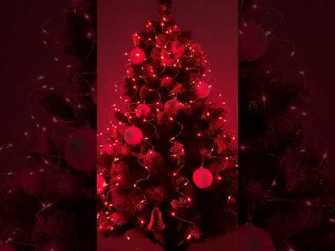 Гірлянда Кінський Хвіст 200LED 10 ниток по 2м колір Червоний режим статика та мерехтіння від батарейок