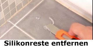Silikonreste entfernen Test – Hausmittel oder Fila Zero Sil Silikonentferner - Stein-Doktor