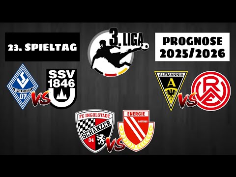 Matchday 23, 3rd League: Prediction 2025/2026! / FC Ingolstadt vs. Energie Cottbus