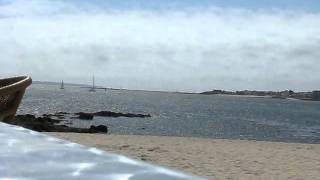 preview picture of video 'Strand bei der Zitadelle von Port-Louis/ Lorient (ohne Windgeräusche)'