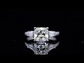 Custom Side Baguettes Diamond Engagement Ring