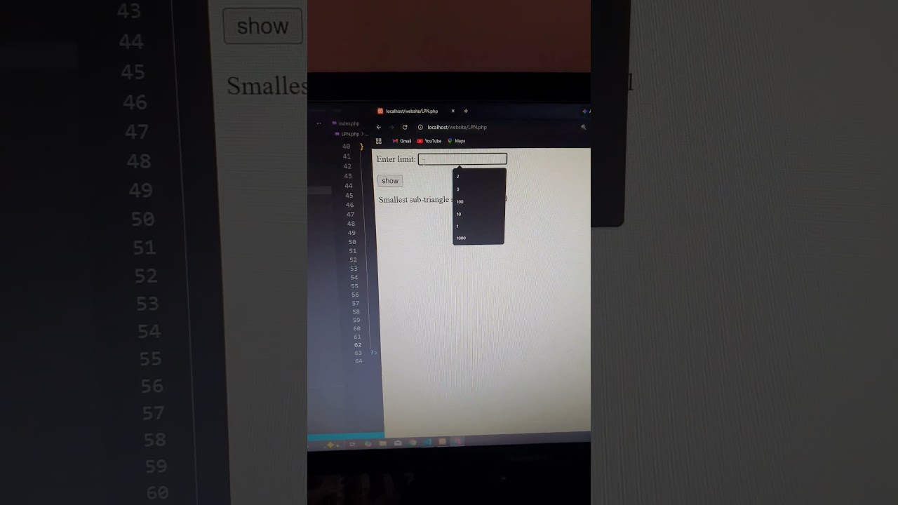 php | Euler project 'smallest sub triangle sum' | CodeLearning
