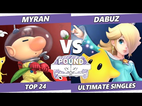 Pound 2022 Top 24 - Dabuz (Rosalina, Min Min) Vs. Myran (Olimar) SSBU Smash Ultimate Tournament