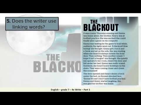 Grade 7 English 4e Write Part 1