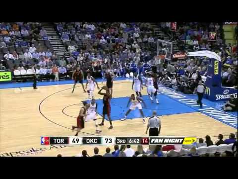 Johnson's PUTBACK DUNK - Toronto Raptors vs Oklahoma City Thunder - 06/11/2012