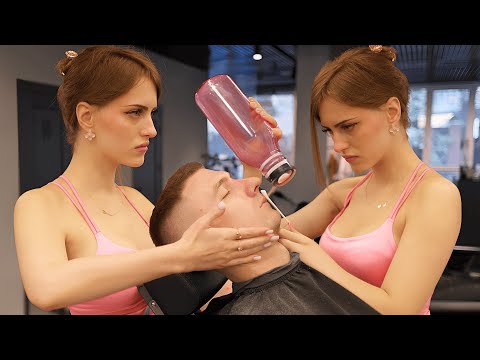 💈(ASMR) Ukrainian Full Service at Its Best by Lady Barber Daria – Scissors, Shampoo & More