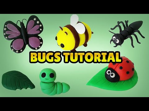 🔴DIY Easy MINIATURE BUGS / INSECTS for BEGINNERS COMPILATION - Polymer Clay, Fondant Tutorial