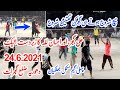 24.6.2021 Ali Gujjar, Kmal Gujjar vs Amir Sara, Tahir Loona dhoria Shooting volleyball match 2021