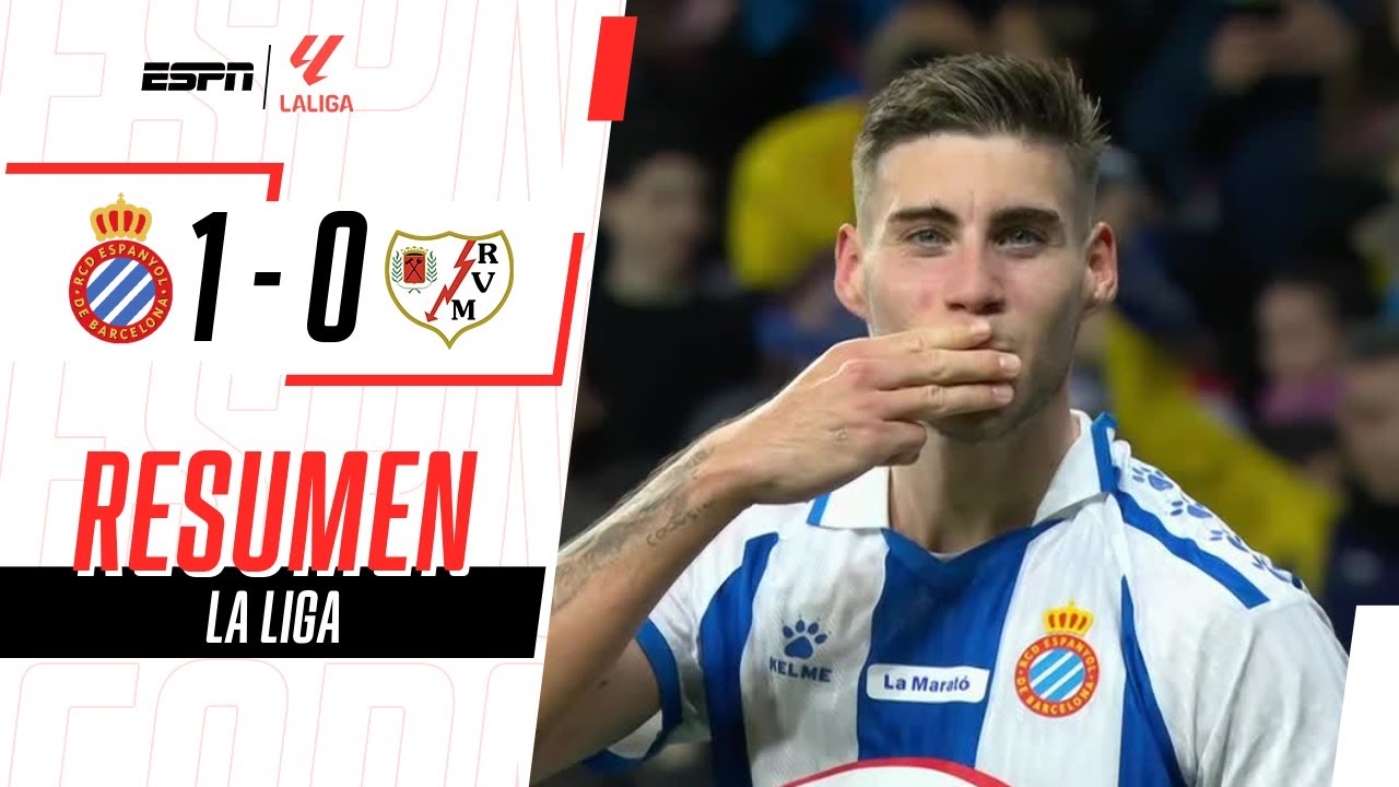 VICTORIA DE ESPANYOL PARA ACERCARSE A PUESTOS DE CHAMPIONS | Espanyol 1-0 R. Vallecano | RESUMEN