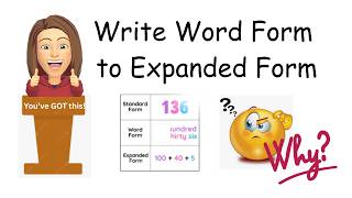 How To Convert Word Form to Expanded Form | 4th & 5th Grade Math