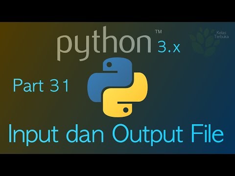 Belajar Python 31 Input dan Output File txt