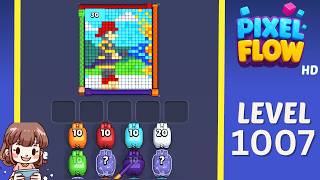 Pixel Flow Level 1007 Solution Walkthrough