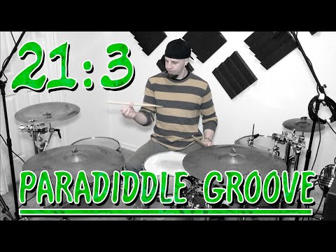 21:3 Polyrhythmic Paradiddle Drum Groove