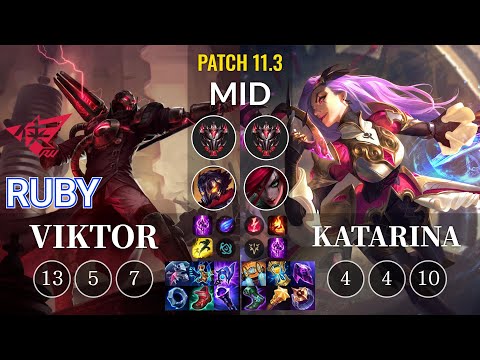 RW Ruby Viktor vs Katarina Mid - KR Patch 11.3