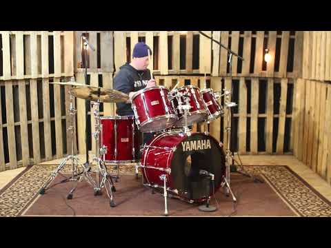 Vintage Yamaha Recording Custom Pre-YES Cherry Drum Set - 22, 10, 12, 13, 16, 7x14