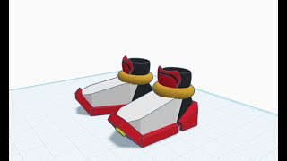 [TUTORIAL] Shadow's shoes - Sonic the hedgehog - Tinkercad
