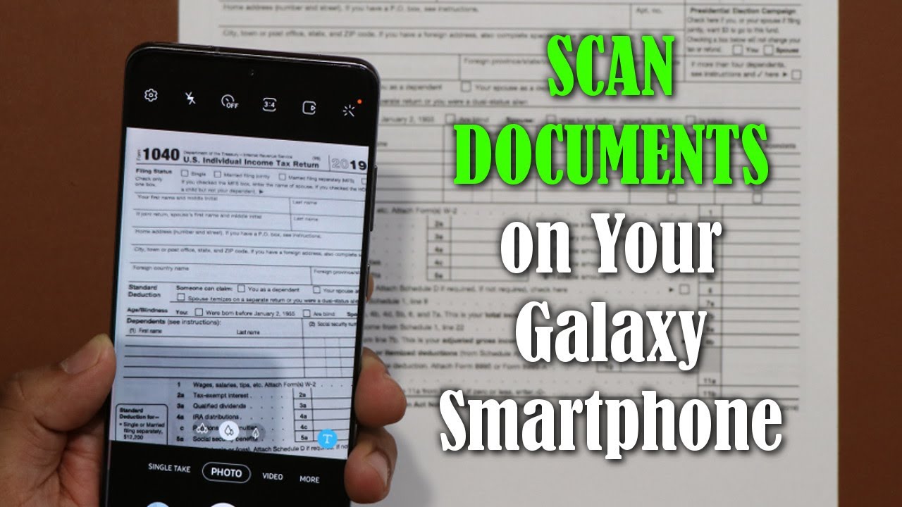 Built-In DOCUMENT SCANNER for your Samsung Galaxy Smartphone (S20, Note 10, S10, etc)