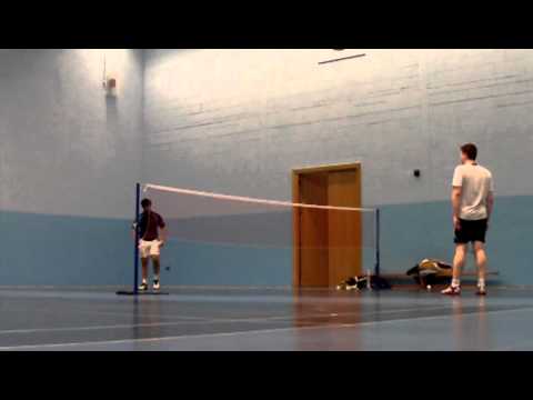 Alan vs Saqib - Badminton Training Set 2