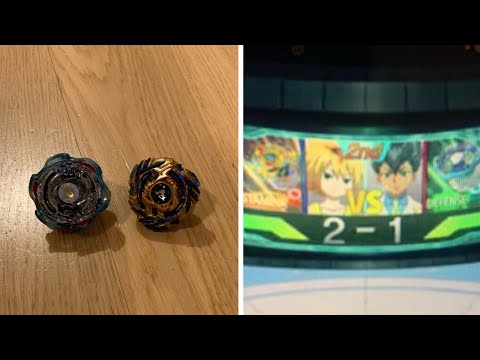 Blast Jinnius vs Drain Fafnir! Joshua vs Free! Anime Real Life Battle!