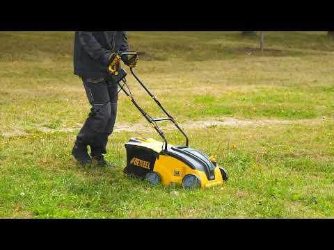 Миниатюра изображения товара Аэратор-скарификатор для газона электрический Denzel SAE-1500 / 57701