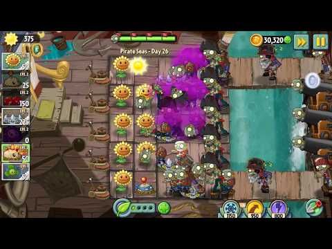 Plants vs Zombies 2 Pirate Seas Day 26 Walkthrough