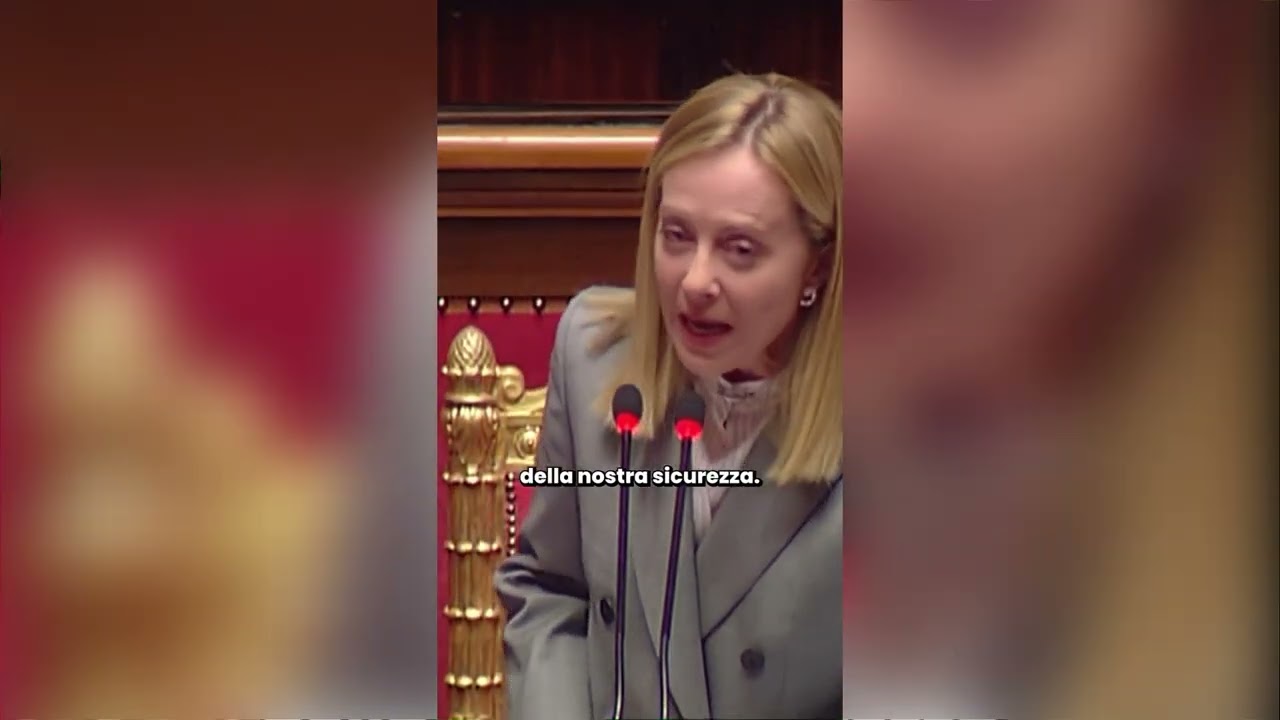 GIORGIA MELONI: "LA NOSTRA SICUREZZA È LA NOSTRA SOVRANITÀ"