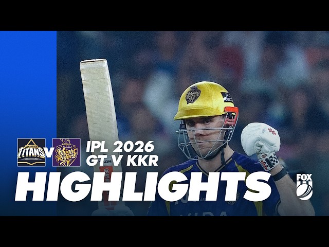 Gujarat Titans v Kolkata Knight Riders I Full Match Highlights I Game 25 IPL 2026 I Fox Cricket