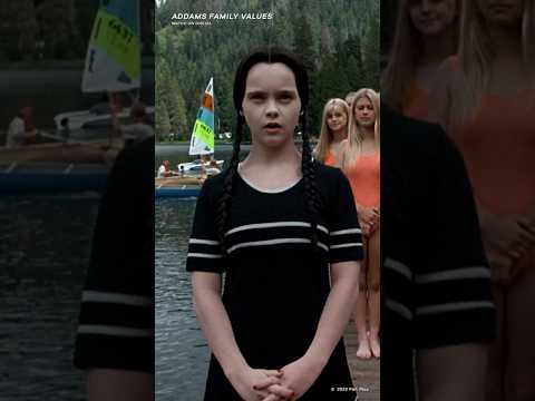 Wednesday can't swim 🖤 | Addams Family Values | Paramount #shorts