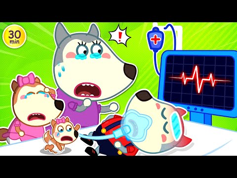 Oh No! Wolf Got Sick 😭 Family is Always By Your Side - Kids Stories About Wolf Family 🤩