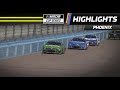 Kevin Harvick makes the pass on Kyle Larson at Phoenix