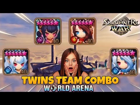 Talia, Shaina, Sabrina & Martina Team Combo in World Arena - Summoners War