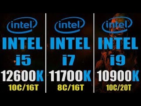 INTEL i5 12600K vs INTEL i7 11700K vs INTEL i9 10900K  | PC GAMES TEST