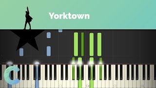 Video thumbnail of "Hamilton - Yorktown Piano Tutorial"