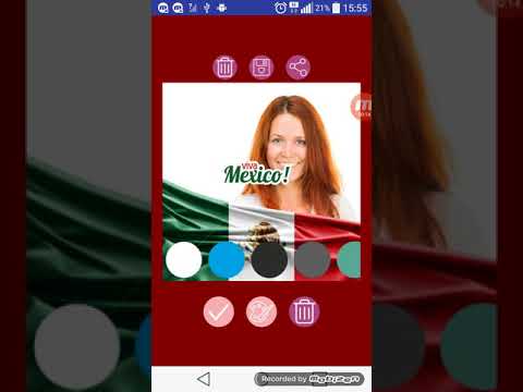 Mexico flag photo editor Video