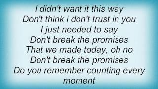 10cc - Don&#39;t Break The Promises Lyrics