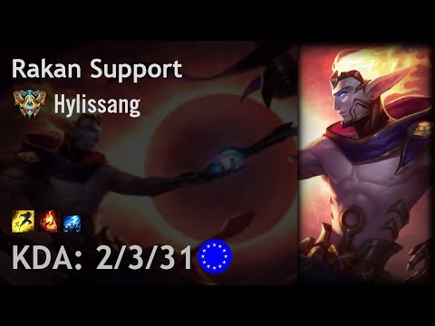 Rakan Support vs Braum - Hylissang - EUW Challenger Patch 7.11