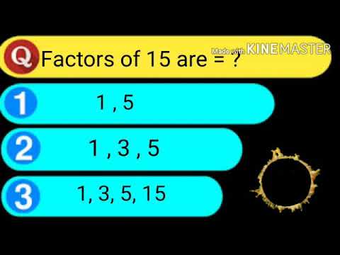 Quiz - Factors and Multiples