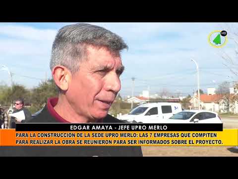 Edgar Amaya: sede de UPRO de Villa de Merlo avanza con nueva sede y oportunidades de trabajo local.
