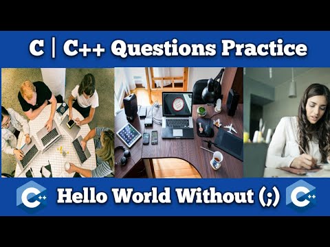 21 C Programming Questions Practice Hello World Without Using Semicolon