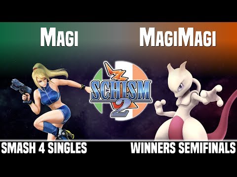 Schism 2 - Magi (Zero Suit Samus) vs MagiMagi (Mewtwo) - SMASH 4 SINGLES - WINNERS SEMIFINALS