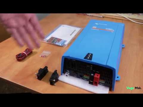 Connecting and testing Victron MultiPlus 12/800/35-16 inverter and UPS for a gas boiler, at home.