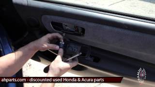 How to replace install a door panel DIY 94 95 96 97 98 99 00 01 Acura Integra Replacement Tutorial