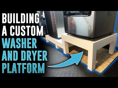 Building A Custom Washer and Dryer Pedestal